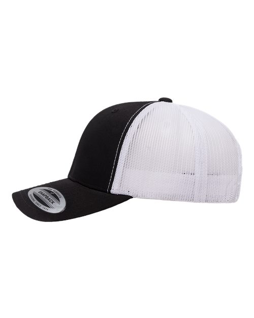 Black Front White Mesh Hat