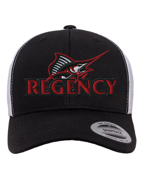 Black Front White Mesh Hat