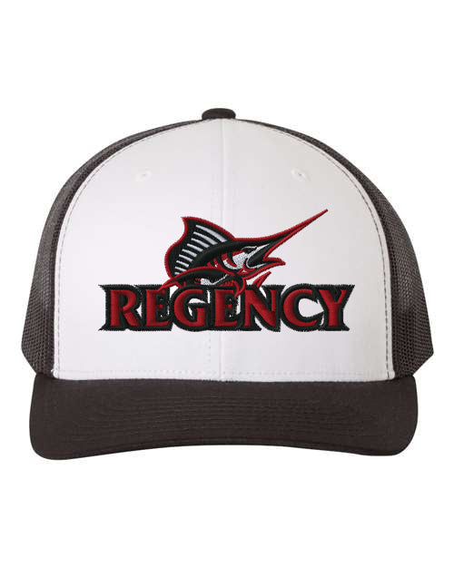 White Front Black Mesh Hat